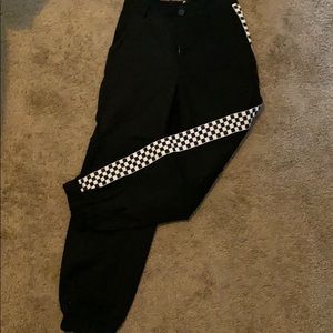 Racing stripe joggers